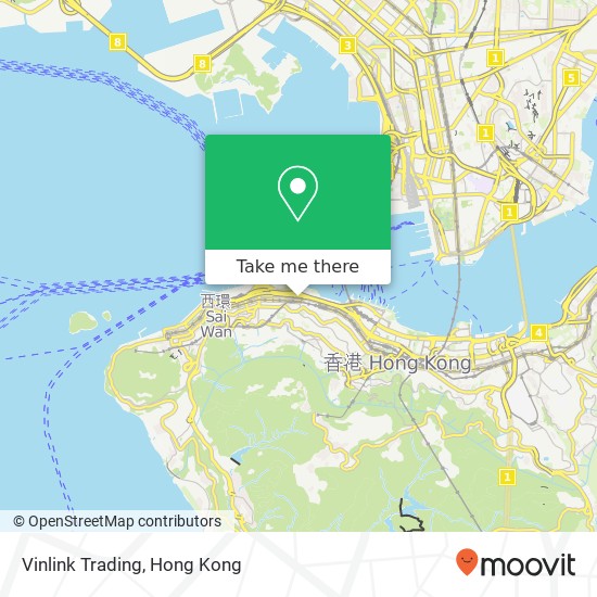 Vinlink Trading, 孖沙街 上環地圖