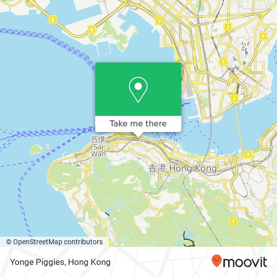 Yonge Piggies, 蘇杭街 1號 中環 map