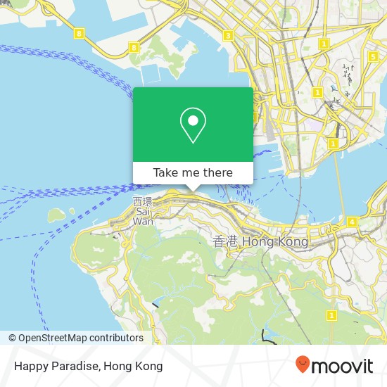 Happy Paradise, 上環 map