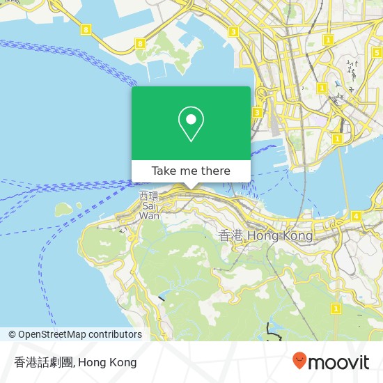 香港話劇團 map