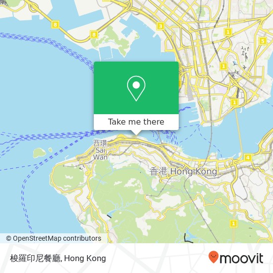 梭羅印尼餐廳, 干諾道中 上環 map