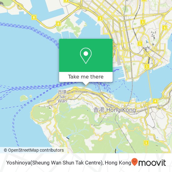 Yoshinoya(Sheung Wan Shun Tak Centre), 上環 map