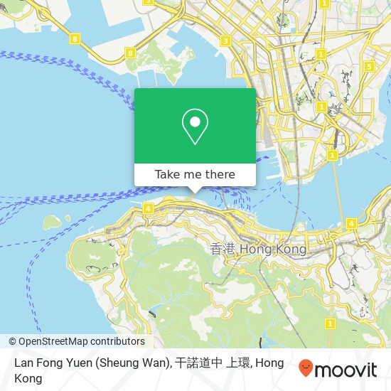 Lan Fong Yuen (Sheung Wan), 干諾道中 上環 map