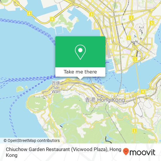 Chiuchow Garden Restaurant (Vicwood Plaza), 林士街 中環 map