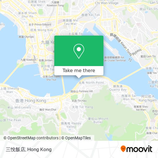 三悅飯店 map