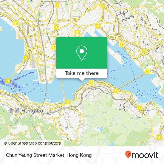 Chun Yeung Street Market, 春央街 北角 map
