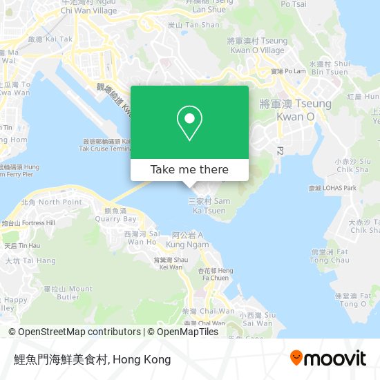 鯉魚門海鮮美食村 map