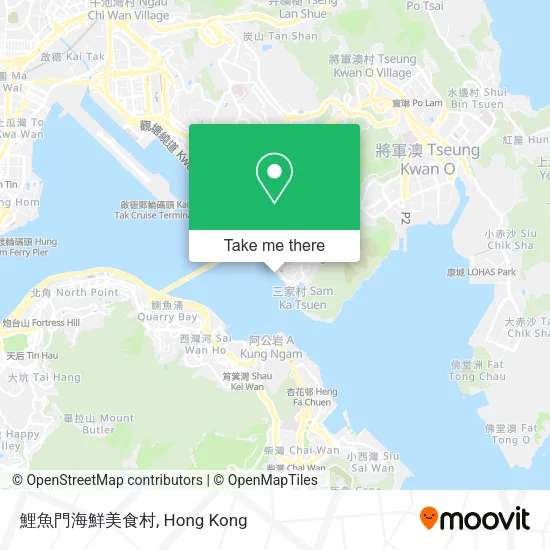 鯉魚門海鮮美食村地圖