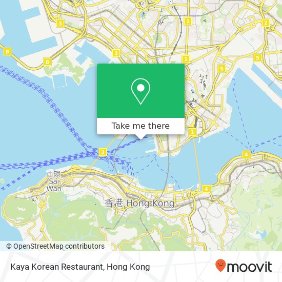 Kaya Korean Restaurant, 廣東道 尖沙咀 map