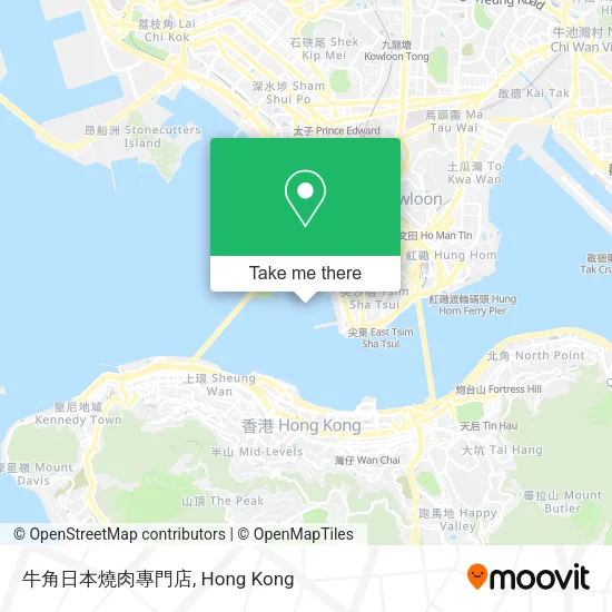 牛角日本燒肉專門店地圖
