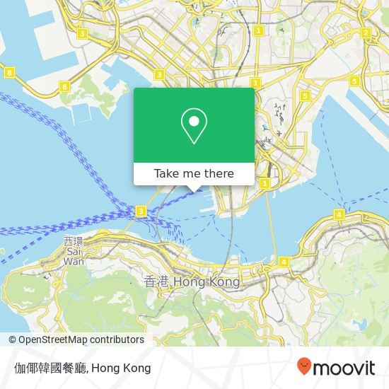 伽倻韓國餐廳, 港威大道 尖沙咀 map