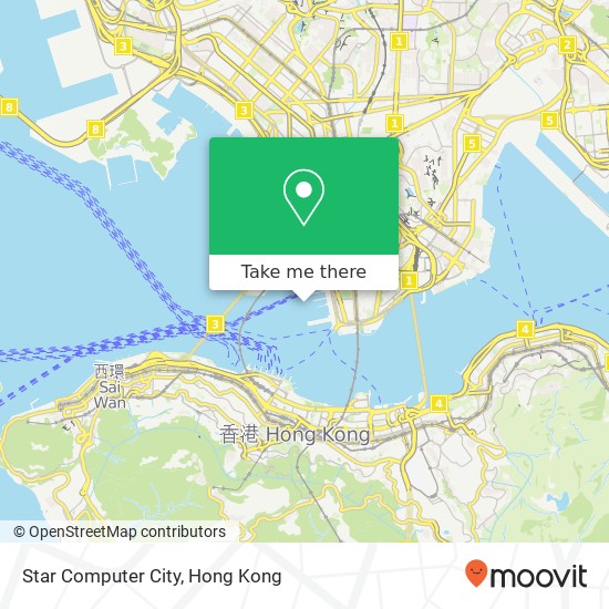 Star Computer City, 梳士巴利道 3號 尖沙咀 map