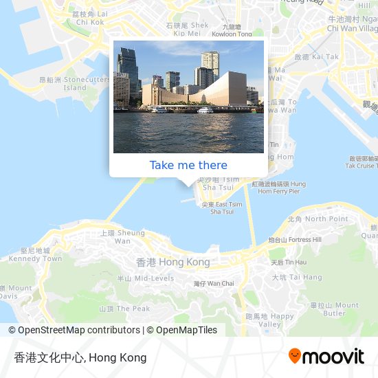 香港文化中心 map