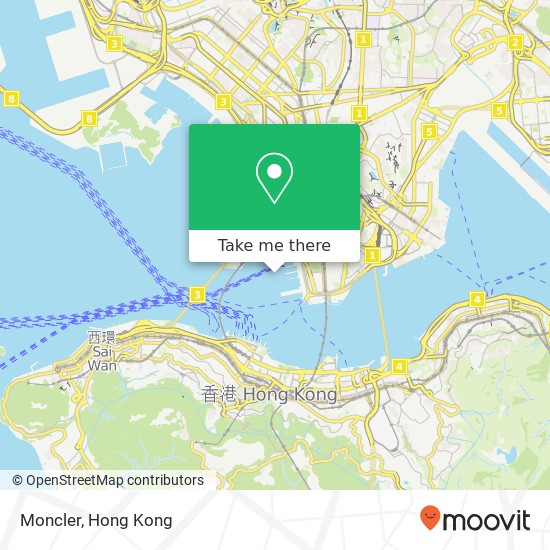 Moncler, 海港城 尖沙咀 map