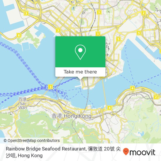 Rainbow Bridge Seafood Restaurant, 彌敦道 20號 尖沙咀 map