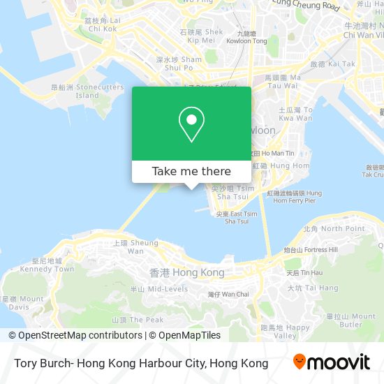 Tory Burch- Hong Kong Harbour City map