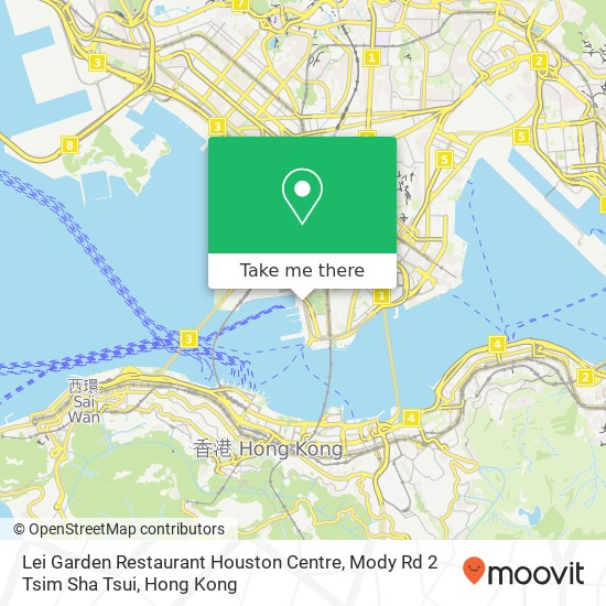 Lei Garden Restaurant Houston Centre, Mody Rd 2 Tsim Sha Tsui map