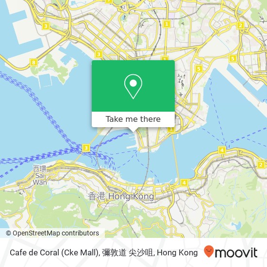 Cafe de Coral (Cke Mall), 彌敦道 尖沙咀地圖