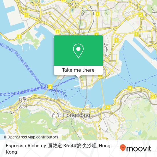 Espresso Alchemy, 彌敦道 36-44號 尖沙咀地圖