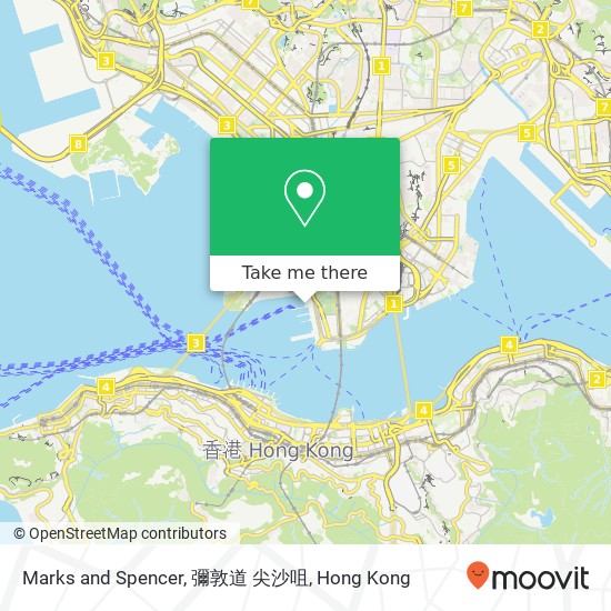 Marks and Spencer, 彌敦道 尖沙咀 map