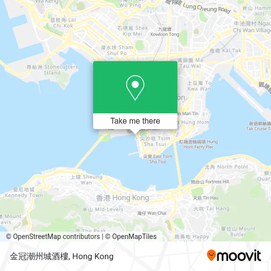 金冠潮州城酒樓地圖