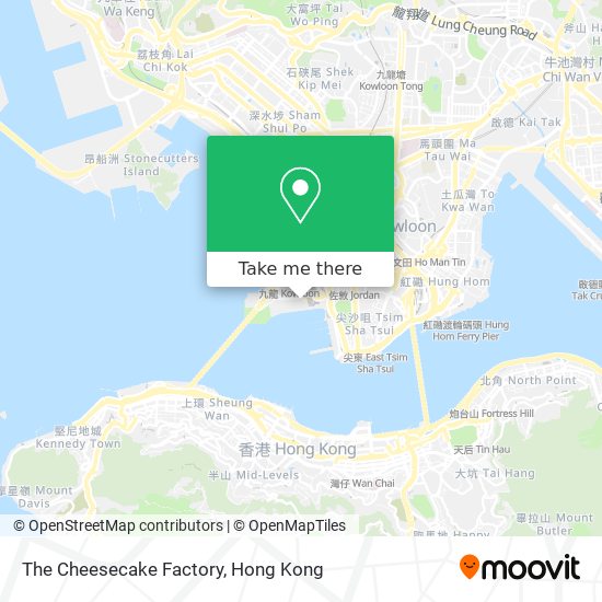 The Cheesecake Factory map