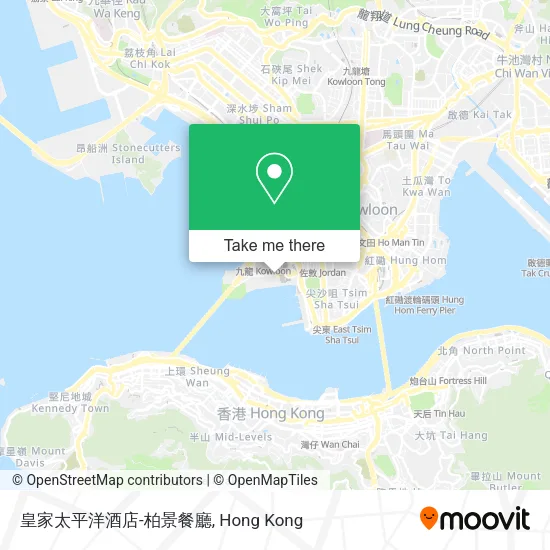 皇家太平洋酒店-柏景餐廳地圖