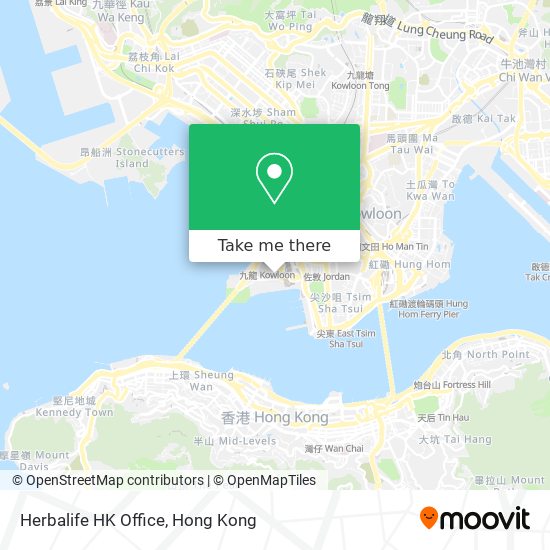 Herbalife HK Office map