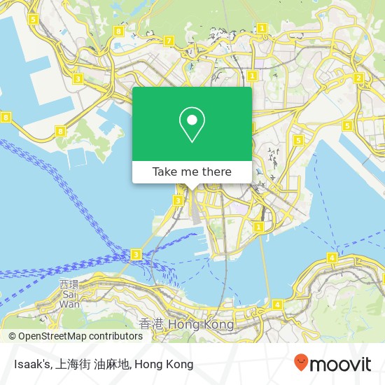 Isaak's, 上海街 油麻地 map