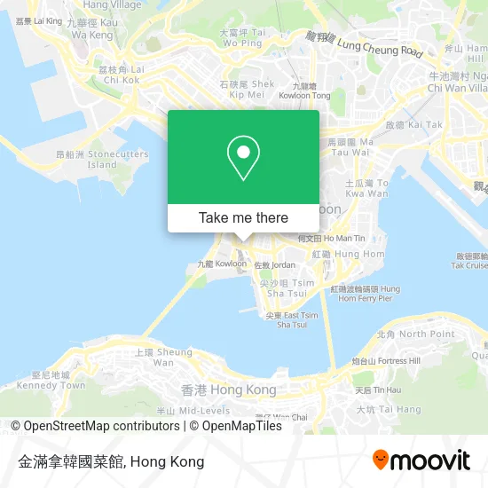 金滿拿韓國菜館地圖