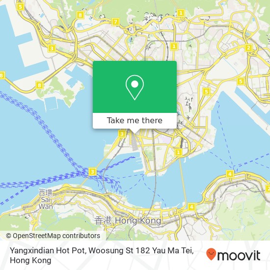 Yangxindian Hot Pot, Woosung St 182 Yau Ma Tei map