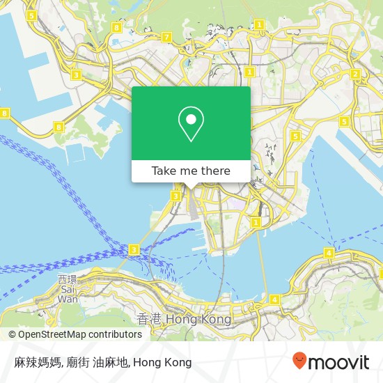 麻辣媽媽, 廟街 油麻地 map