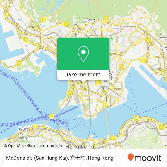 McDonald's (Sun Hung Kai), 京士柏 map