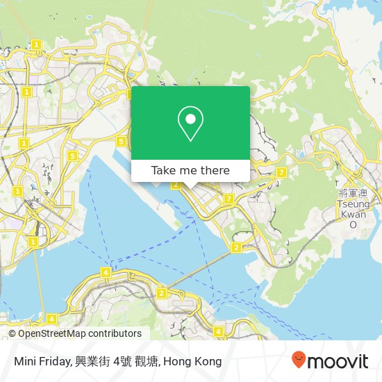 Mini Friday, 興業街 4號 觀塘 map
