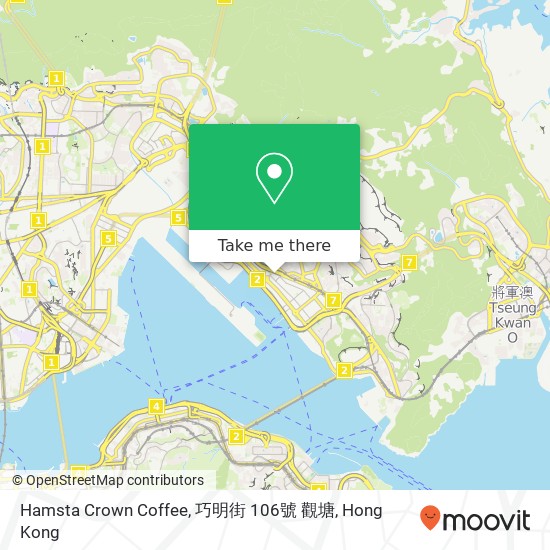 Hamsta Crown Coffee, 巧明街 106號 觀塘 map