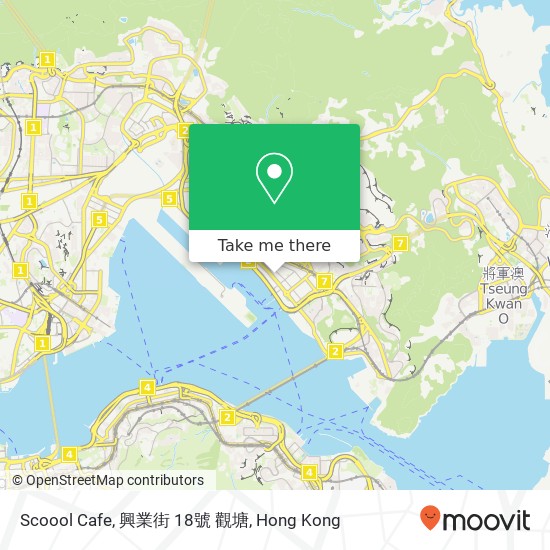 Scoool Cafe, 興業街 18號 觀塘 map