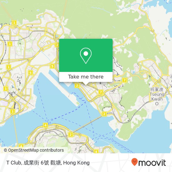 T Club, 成業街 6號 觀塘 map