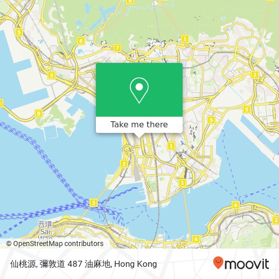 仙桃源, 彌敦道 487 油麻地 map