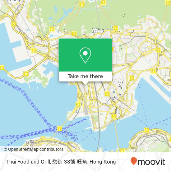 Thai Food and Grill, 碧街 38號 旺角 map