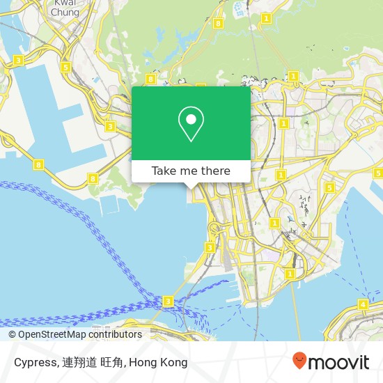 Cypress, 連翔道 旺角地圖