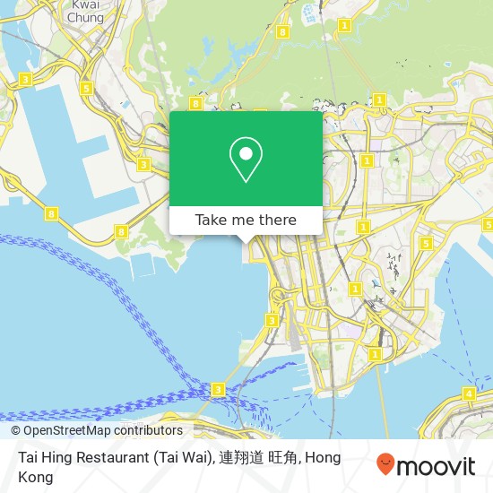 Tai Hing Restaurant (Tai Wai), 連翔道 旺角 map