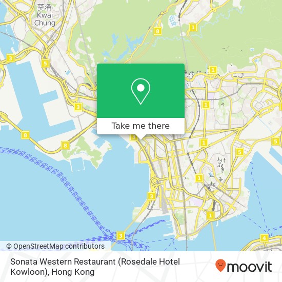 Sonata Western Restaurant (Rosedale Hotel Kowloon), 大角咀道 86號 旺角 map