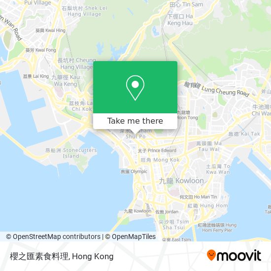 櫻之匯素食料理 map