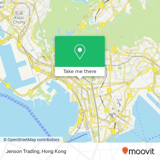 Jenson Trading, 白楊街 旺角地圖