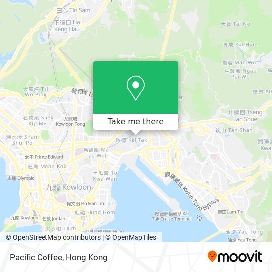 Pacific Coffee map