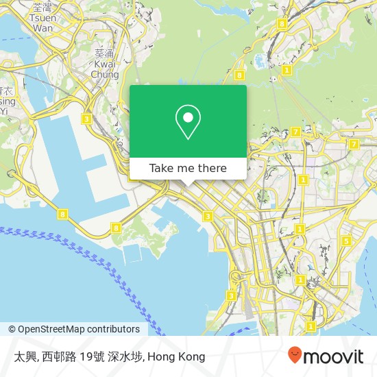太興, 西邨路 19號 深水埗 map