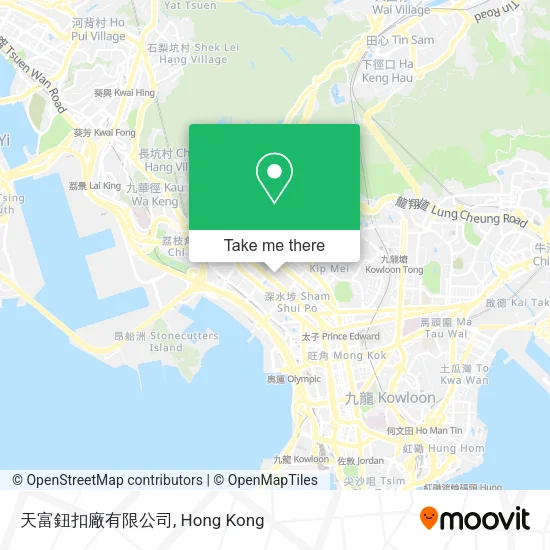天富鈕扣廠有限公司地圖