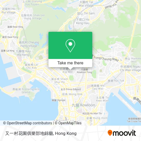 又一村花園俱樂部地錦廳地圖