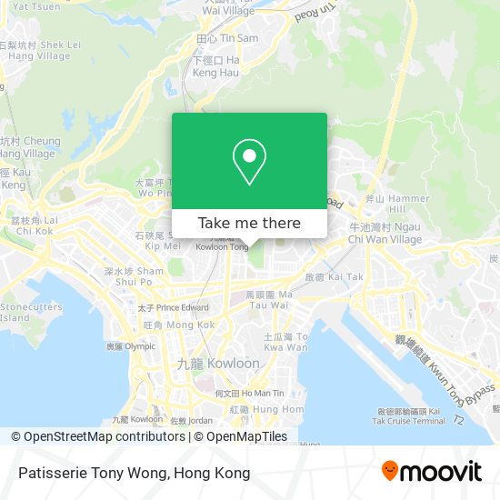 Patisserie Tony Wong map