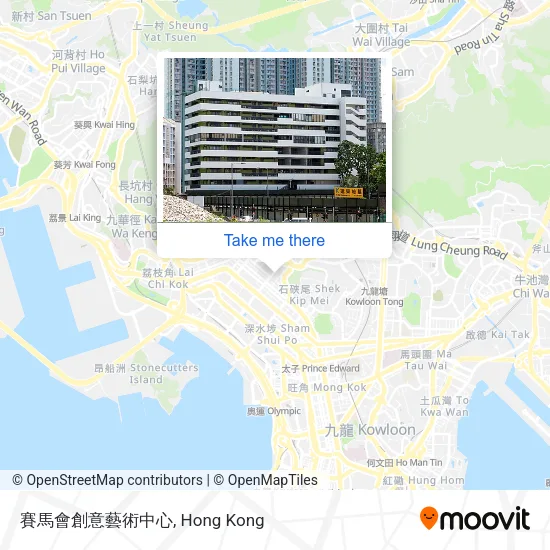 賽馬會創意藝術中心地圖